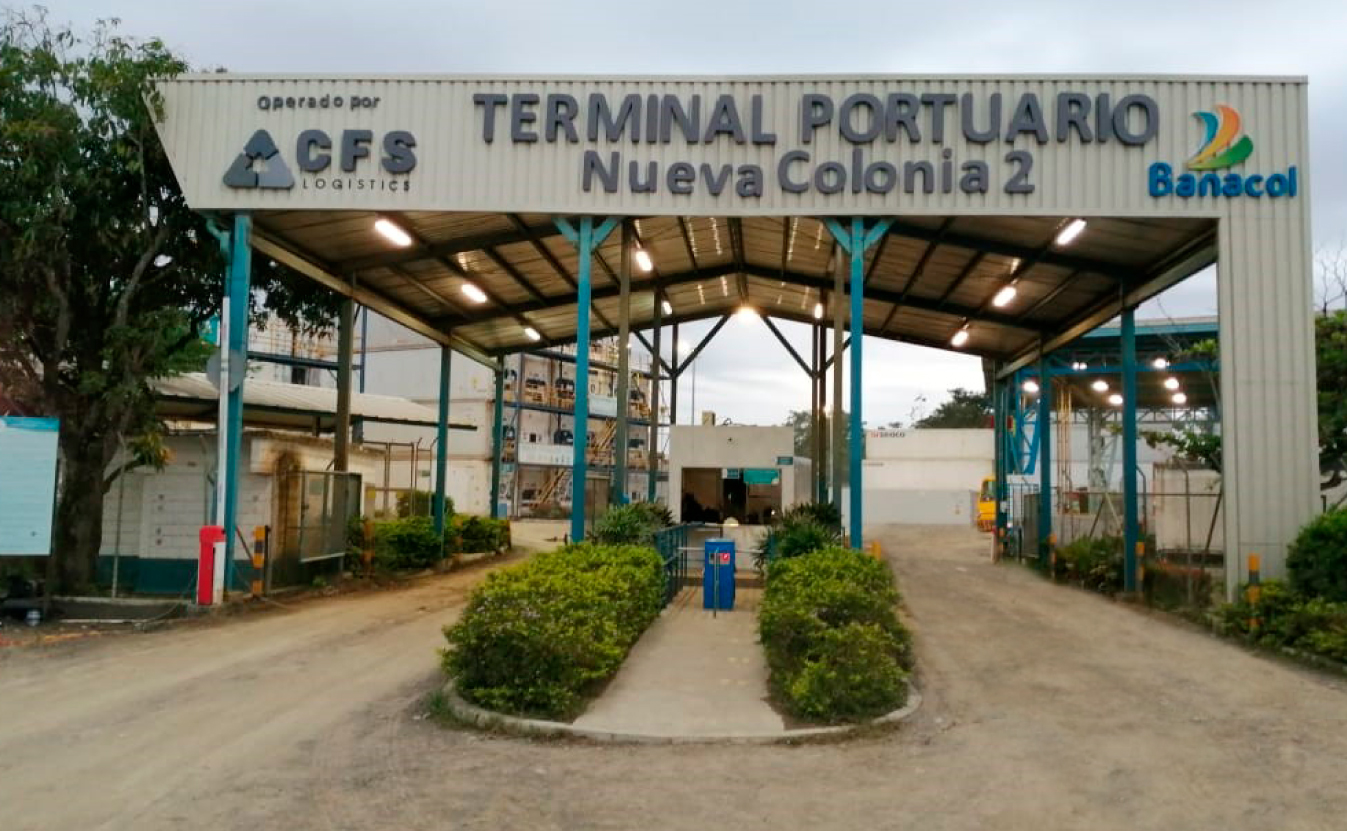 Administración del transporte terrestre de la carga y para fruta entre fincas y Terminal Portuario.